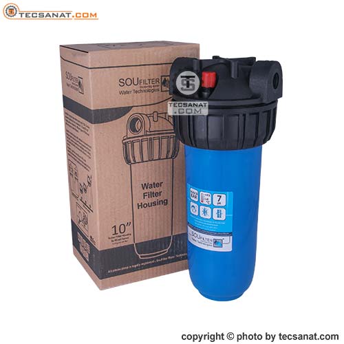 هوزینگ 10 اینچ ورودی 1/2 اینچ مات سوفیلتر SouFilter