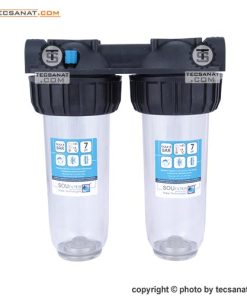 هوزینگ دو مرحله 10 اینچ ورودی 3/4 اینچ شفاف سوفیلتر SouFilter